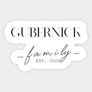 Gubernick Family EST. 2020, Surname, Gubernick Sticker